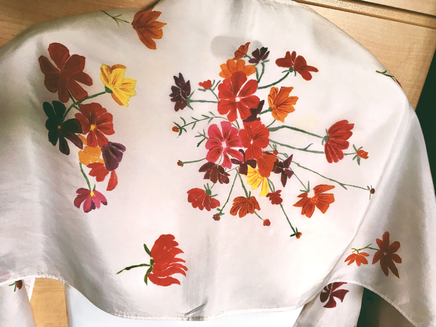 WILD FLOWERS Silk Scarf