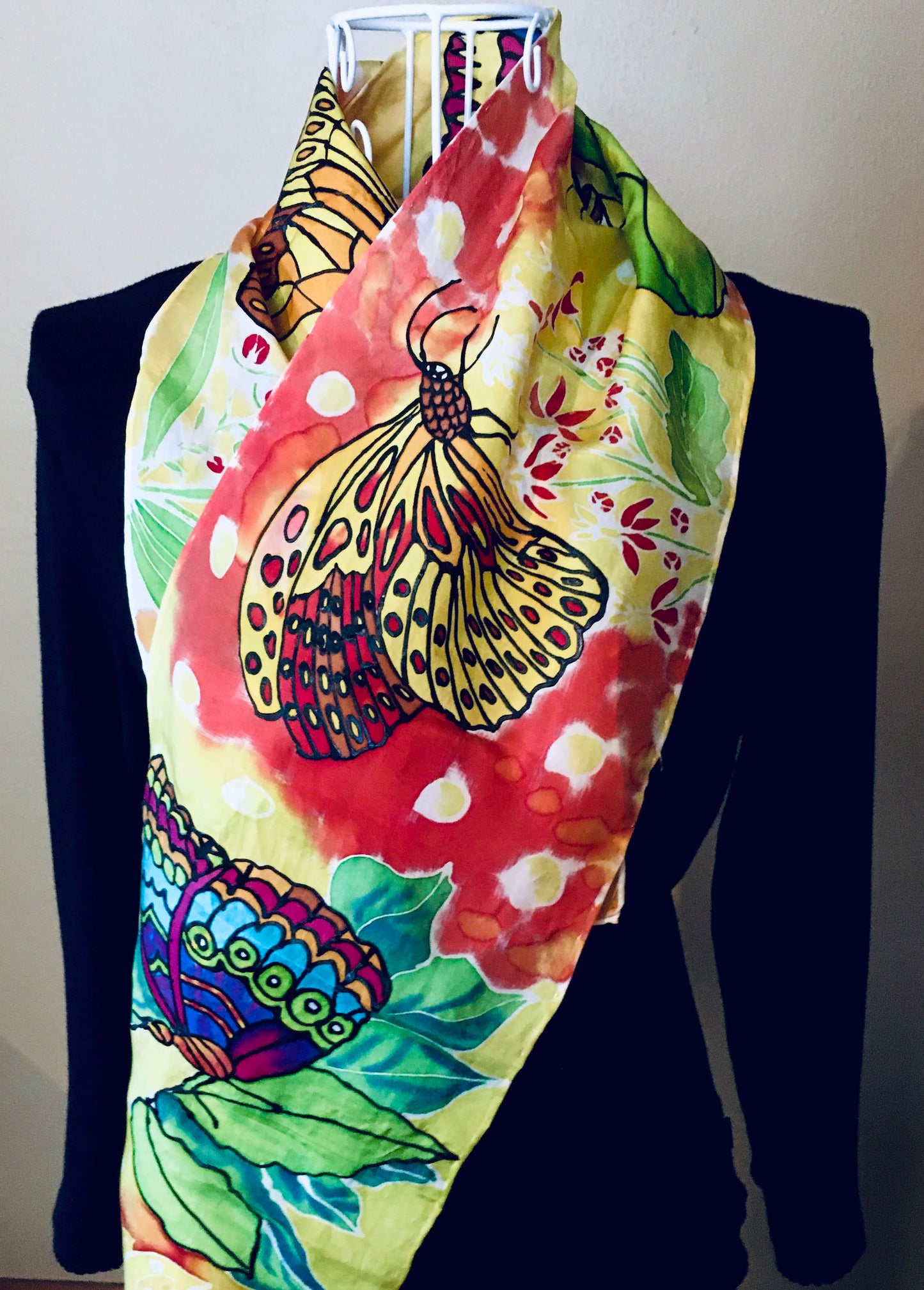 BUTTERFLY Silk Scarf
