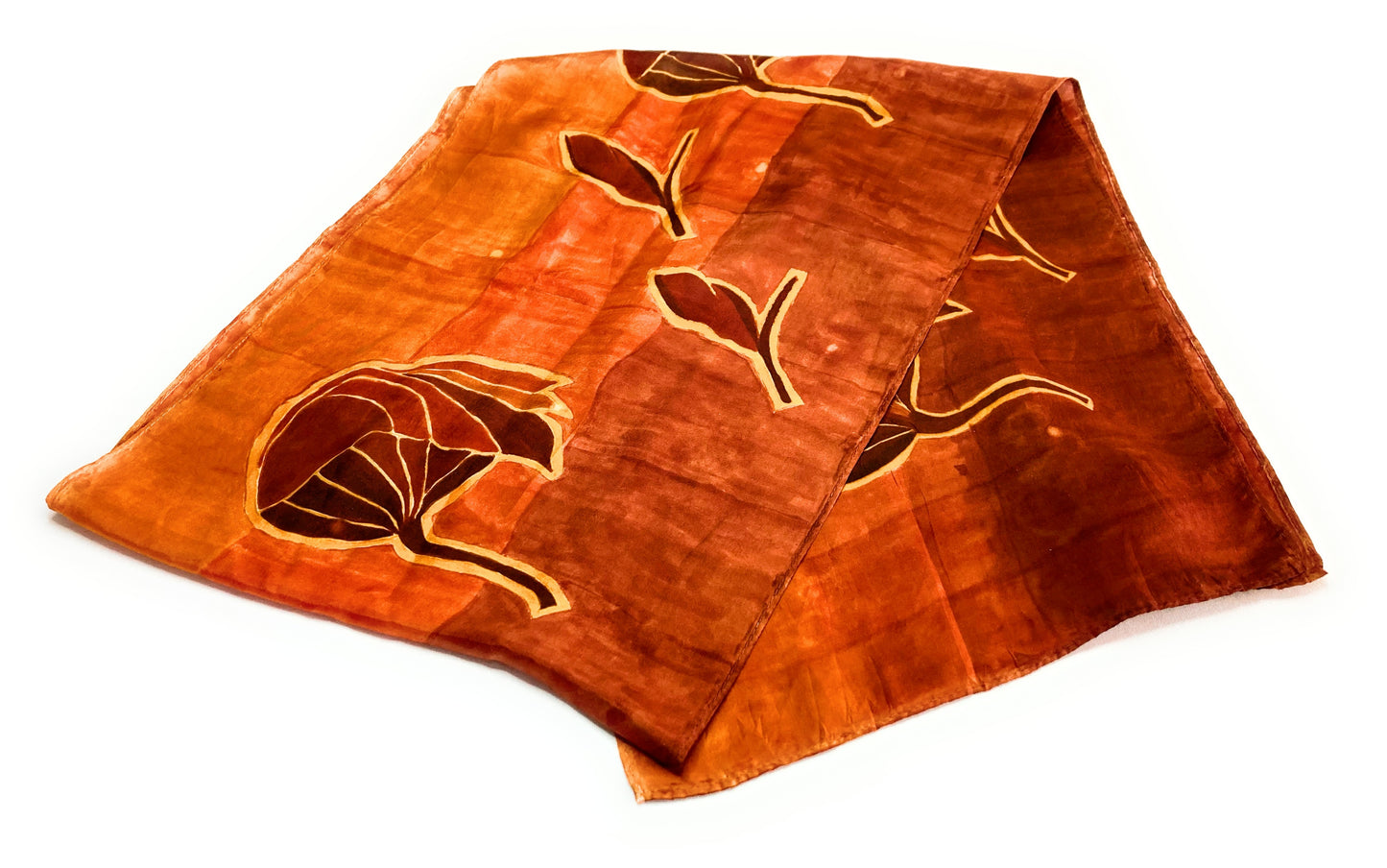 RED FLOWER Silk scarf