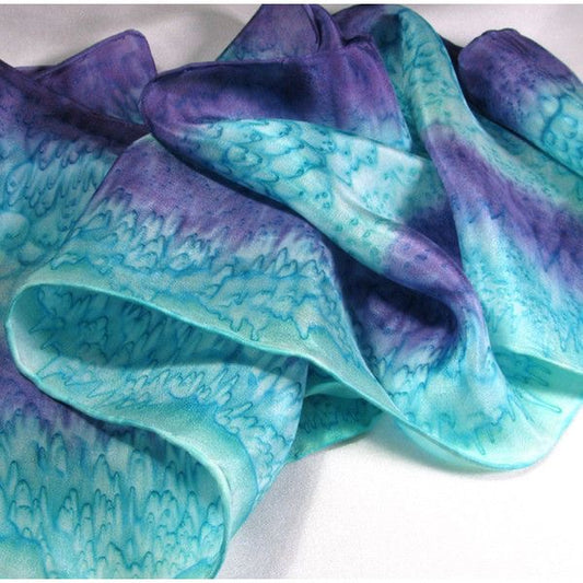 SEA WAVES Silk Scarf