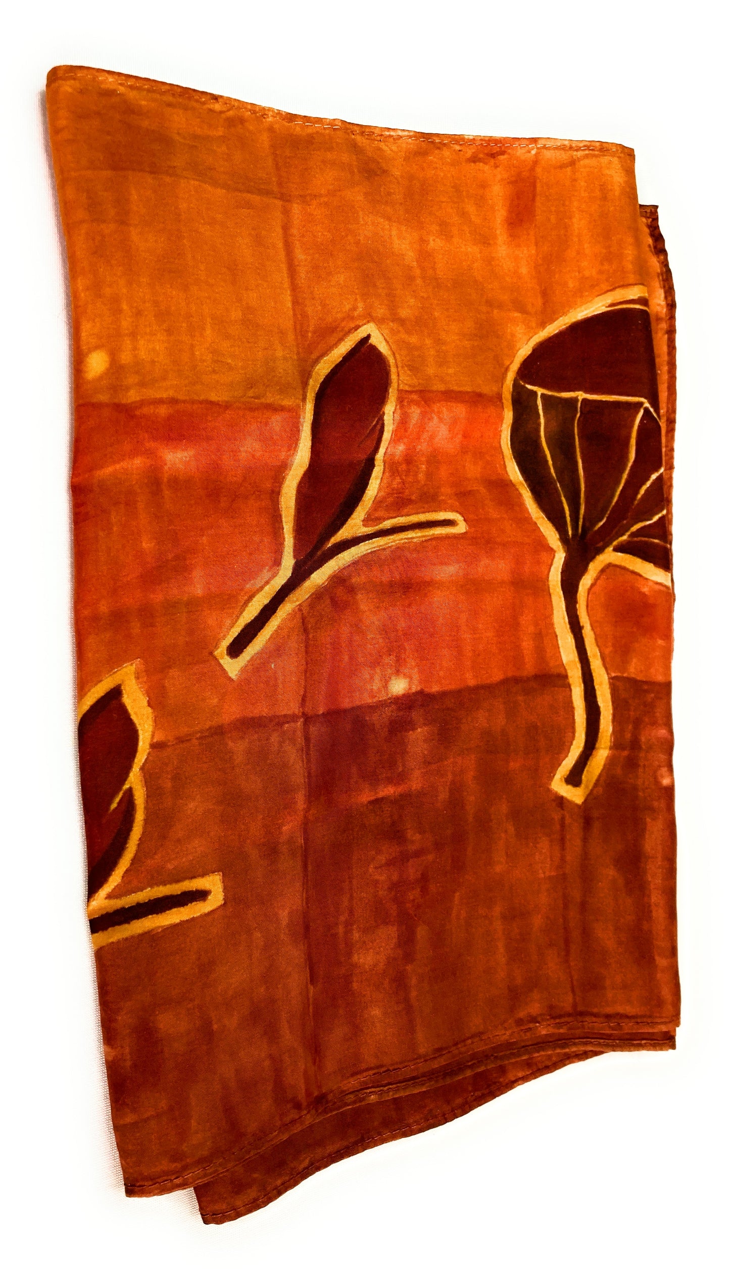 RED FLOWER Silk scarf
