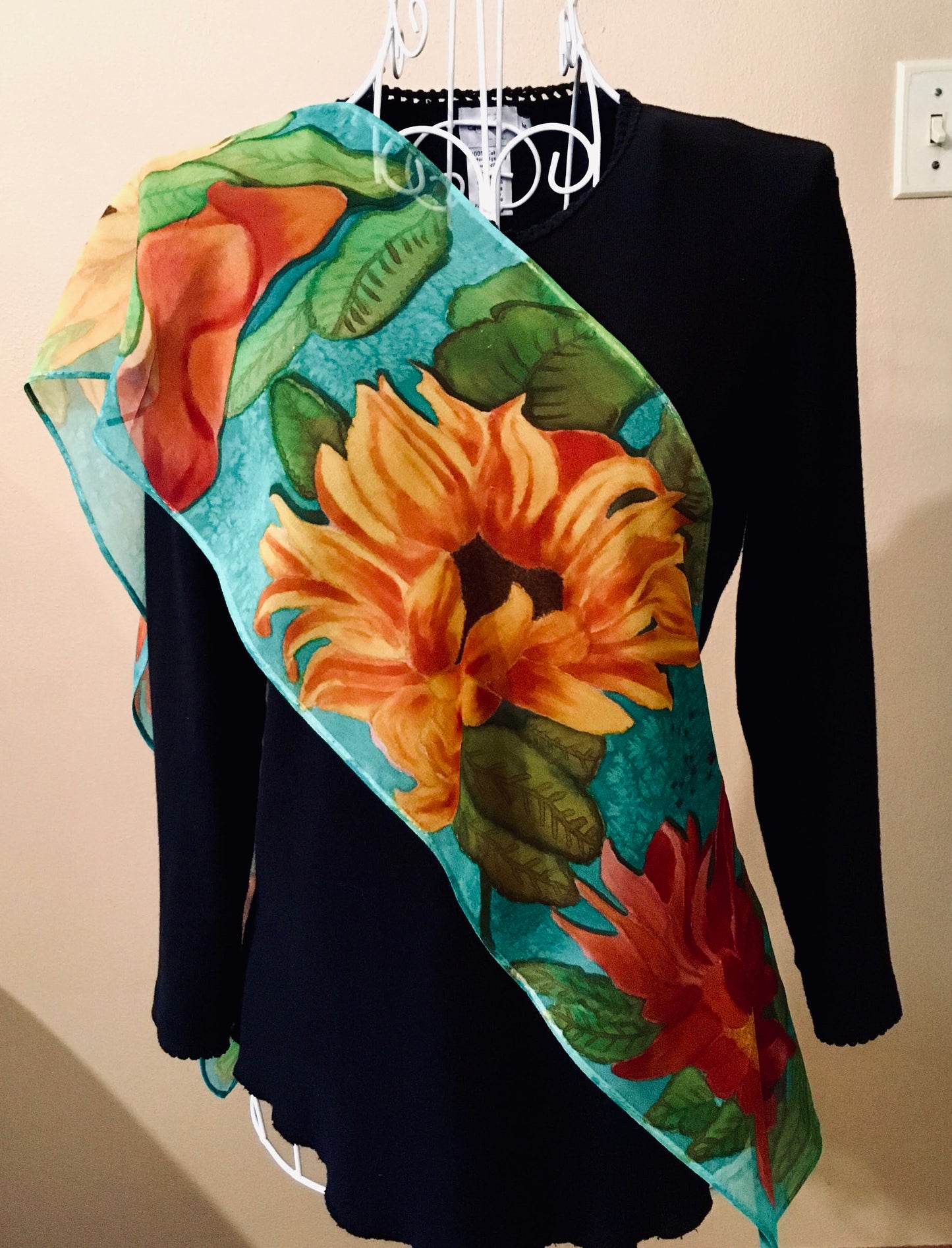 SUNFLOWER Chiffon Scarf