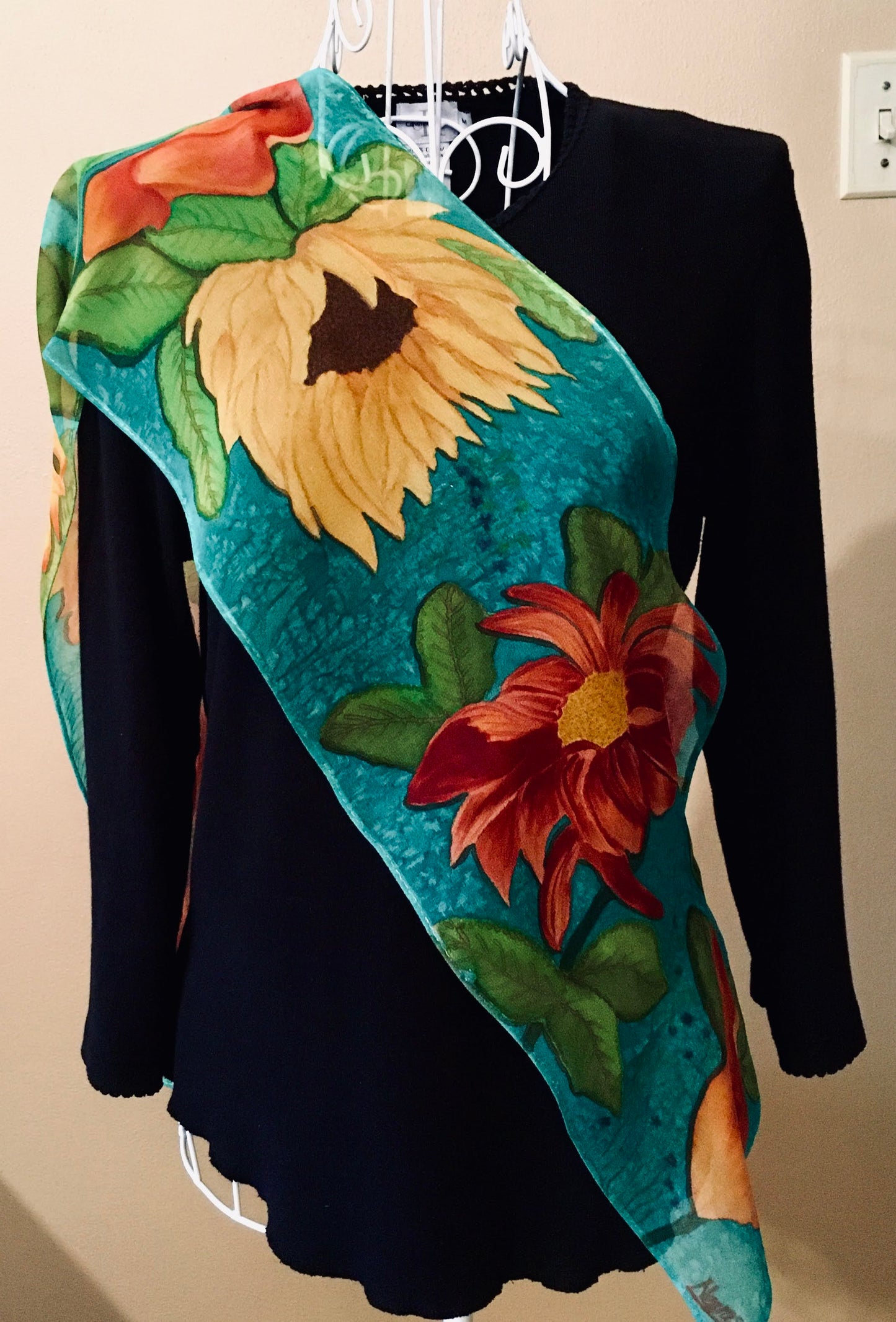 SUNFLOWER Chiffon Scarf