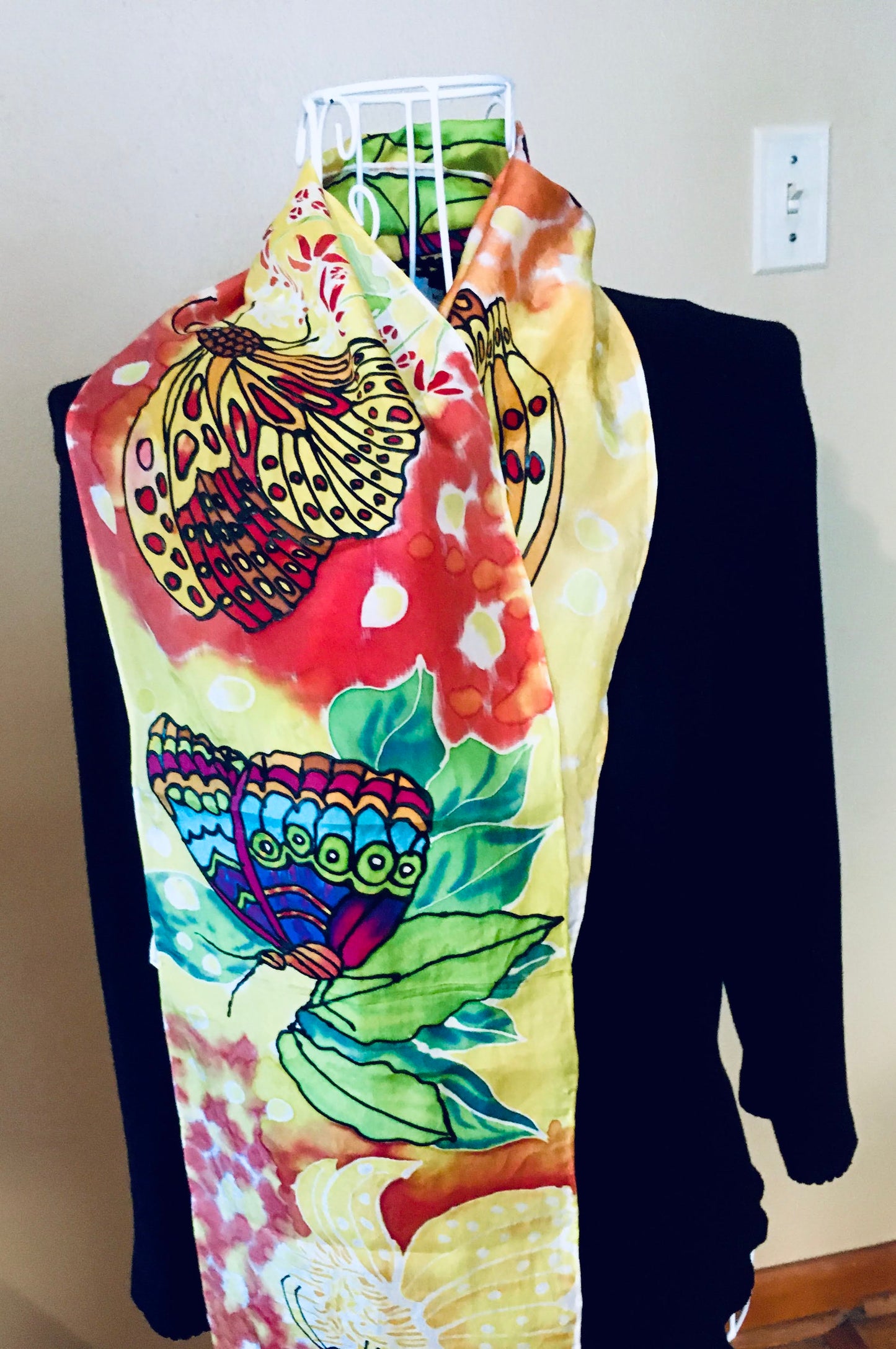 BUTTERFLY Silk Scarf