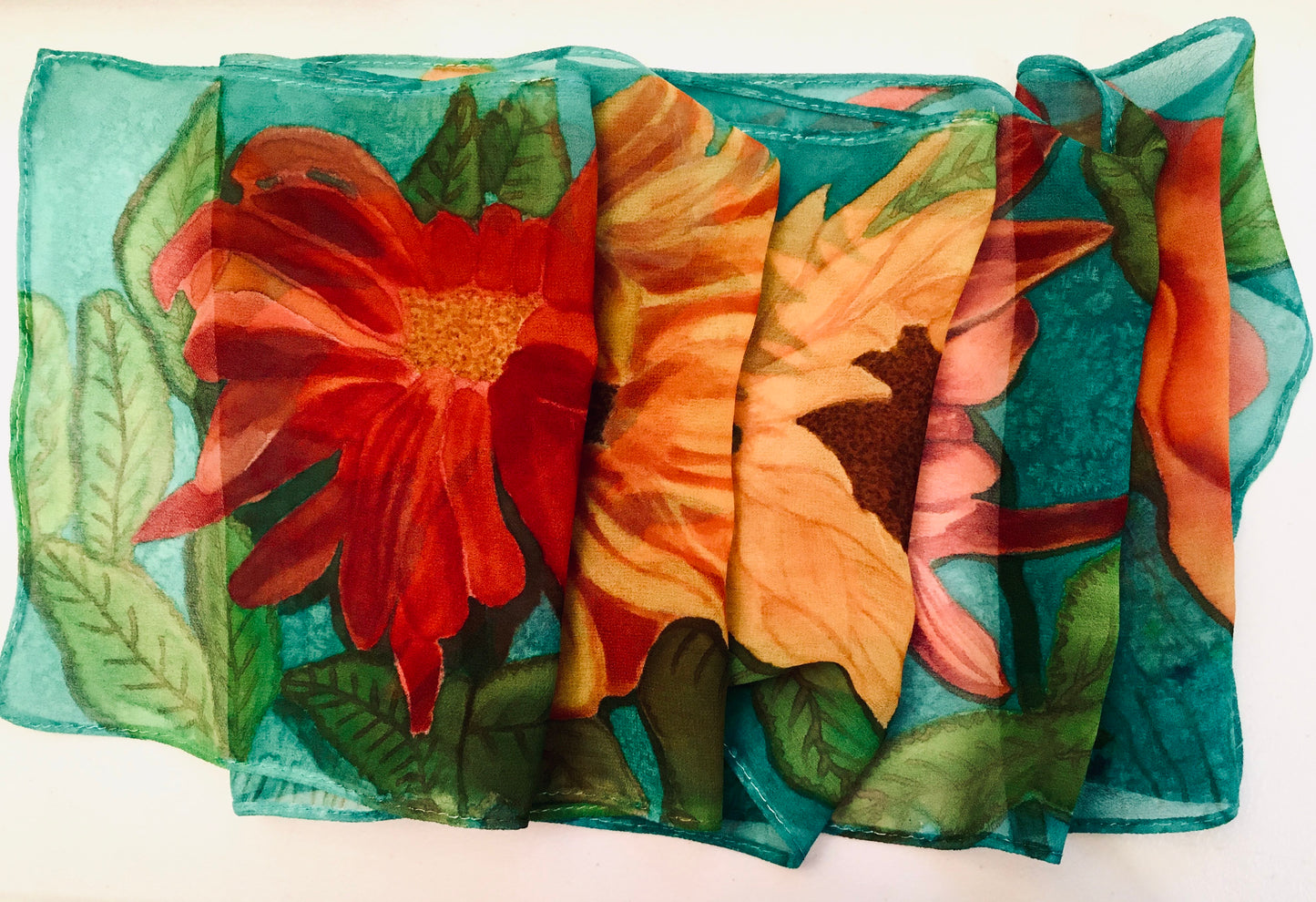 SUNFLOWER Chiffon Scarf