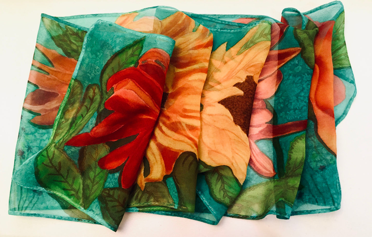 SUNFLOWER Chiffon Scarf