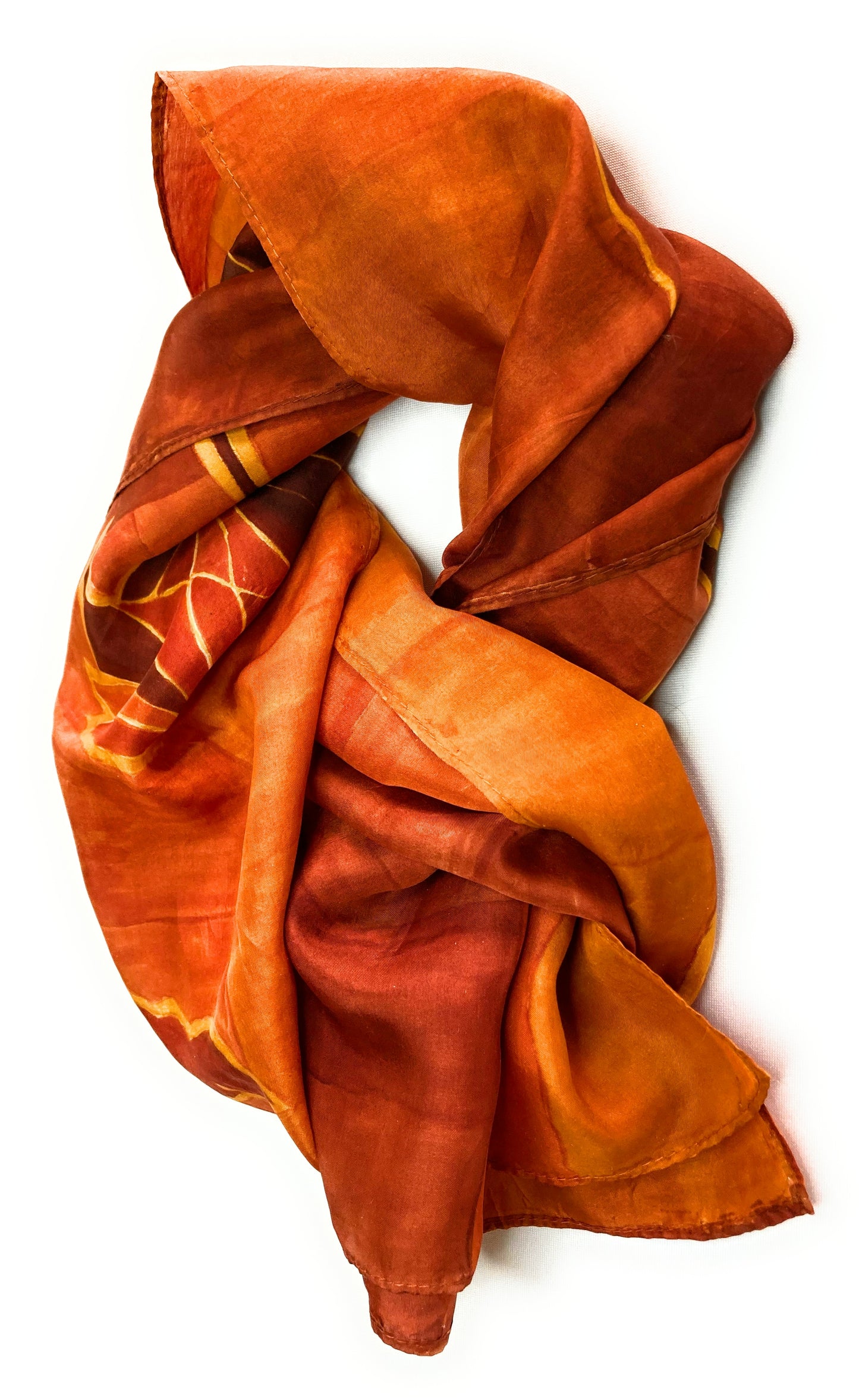RED FLOWER Silk scarf