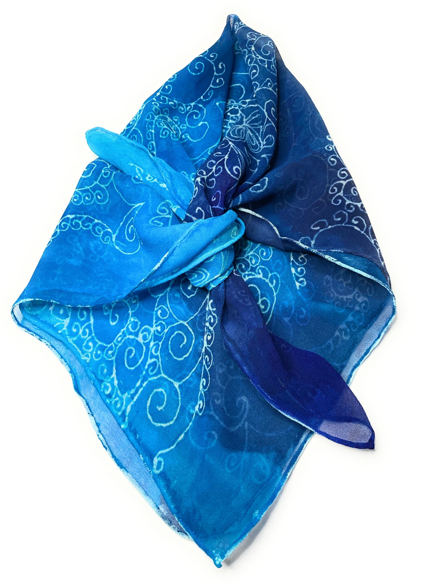 WHITE SWIRLS Bandana