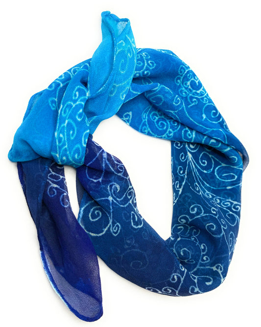 WHITE SWIRLS Bandana