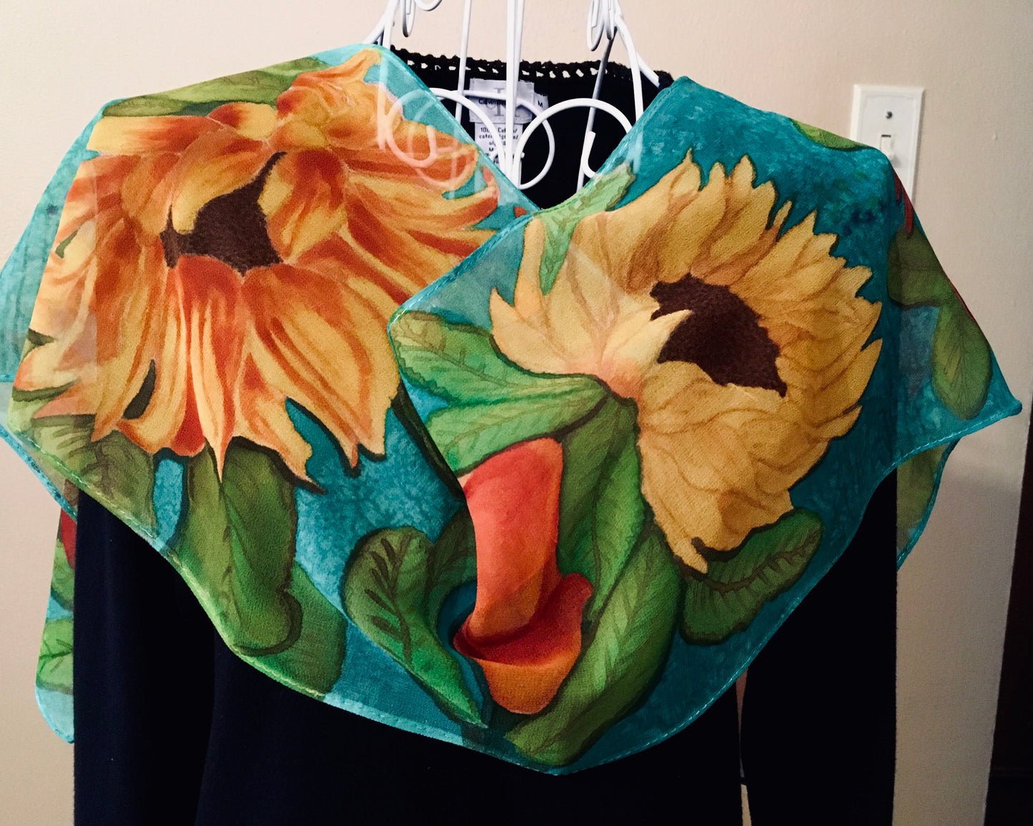 SUNFLOWER Chiffon Scarf