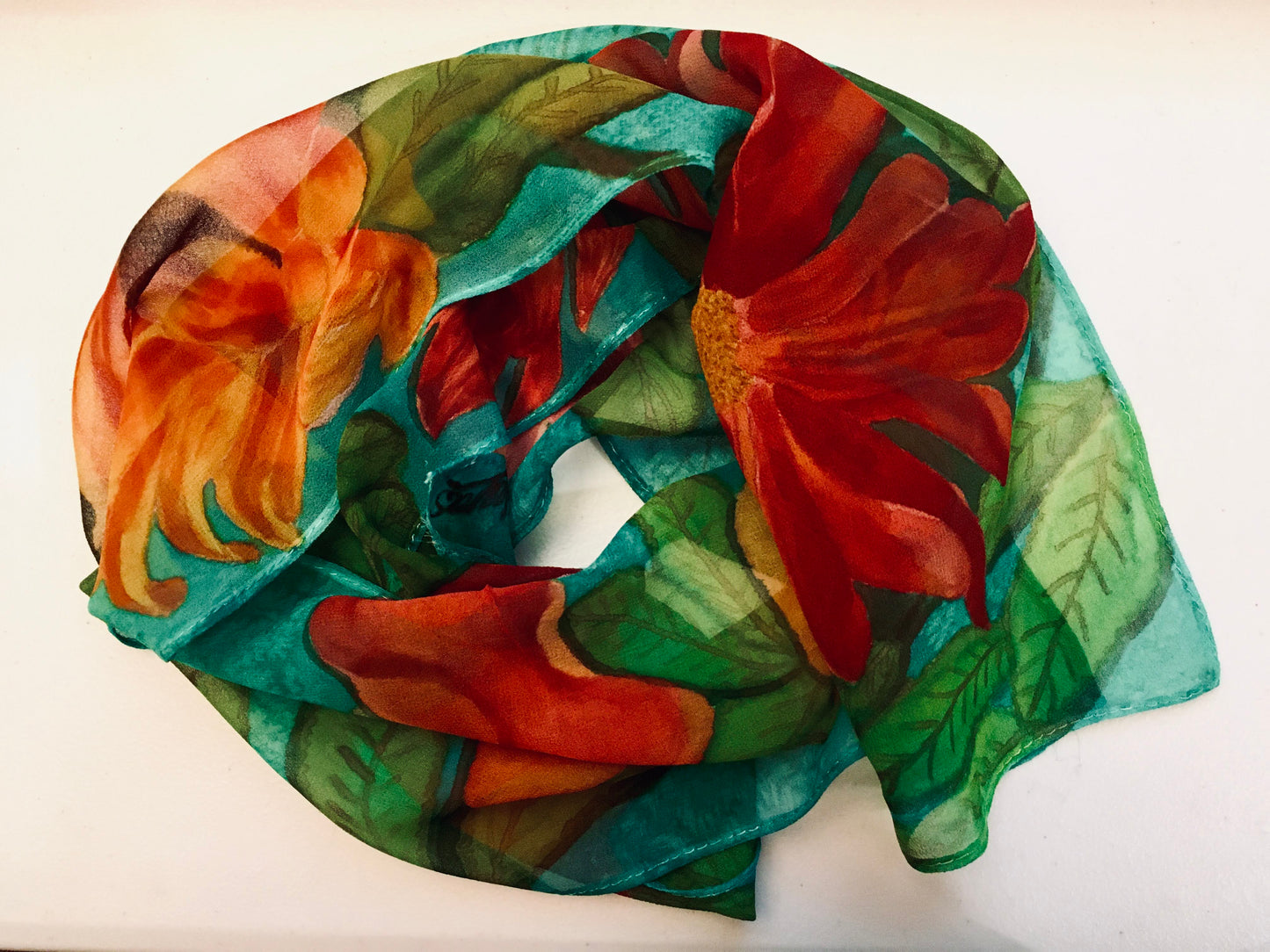 SUNFLOWER Chiffon Scarf
