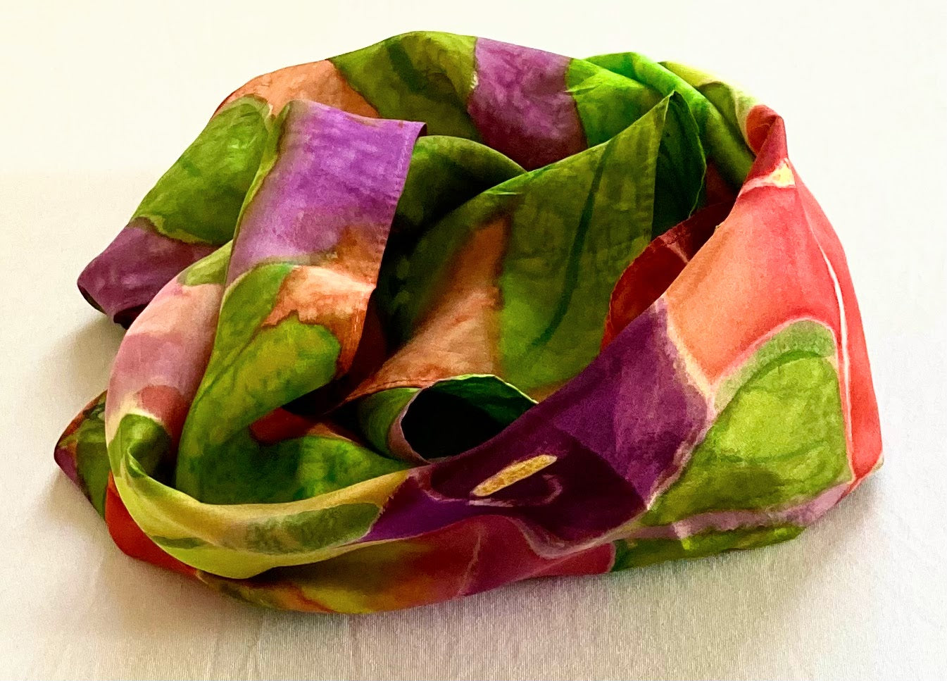 PURPLE LILY Silk Scarf
