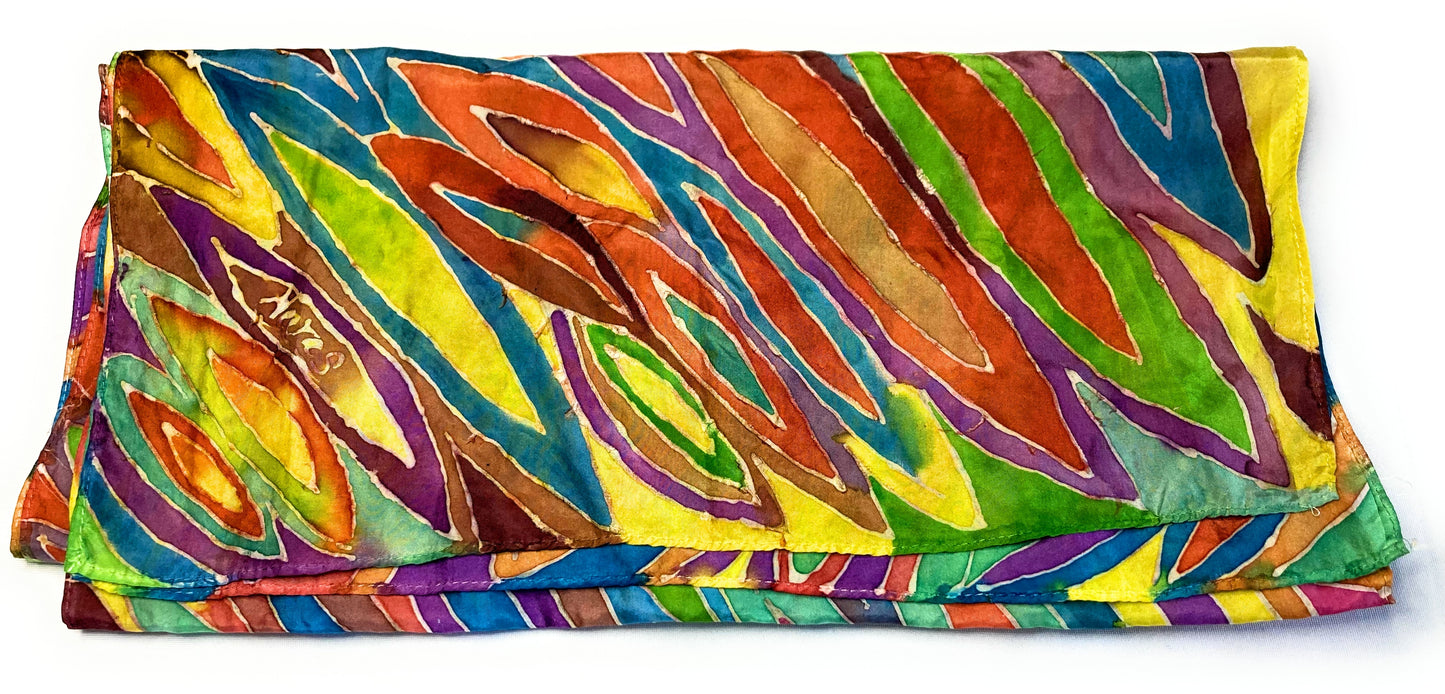 RAINBOW SILK SCARF