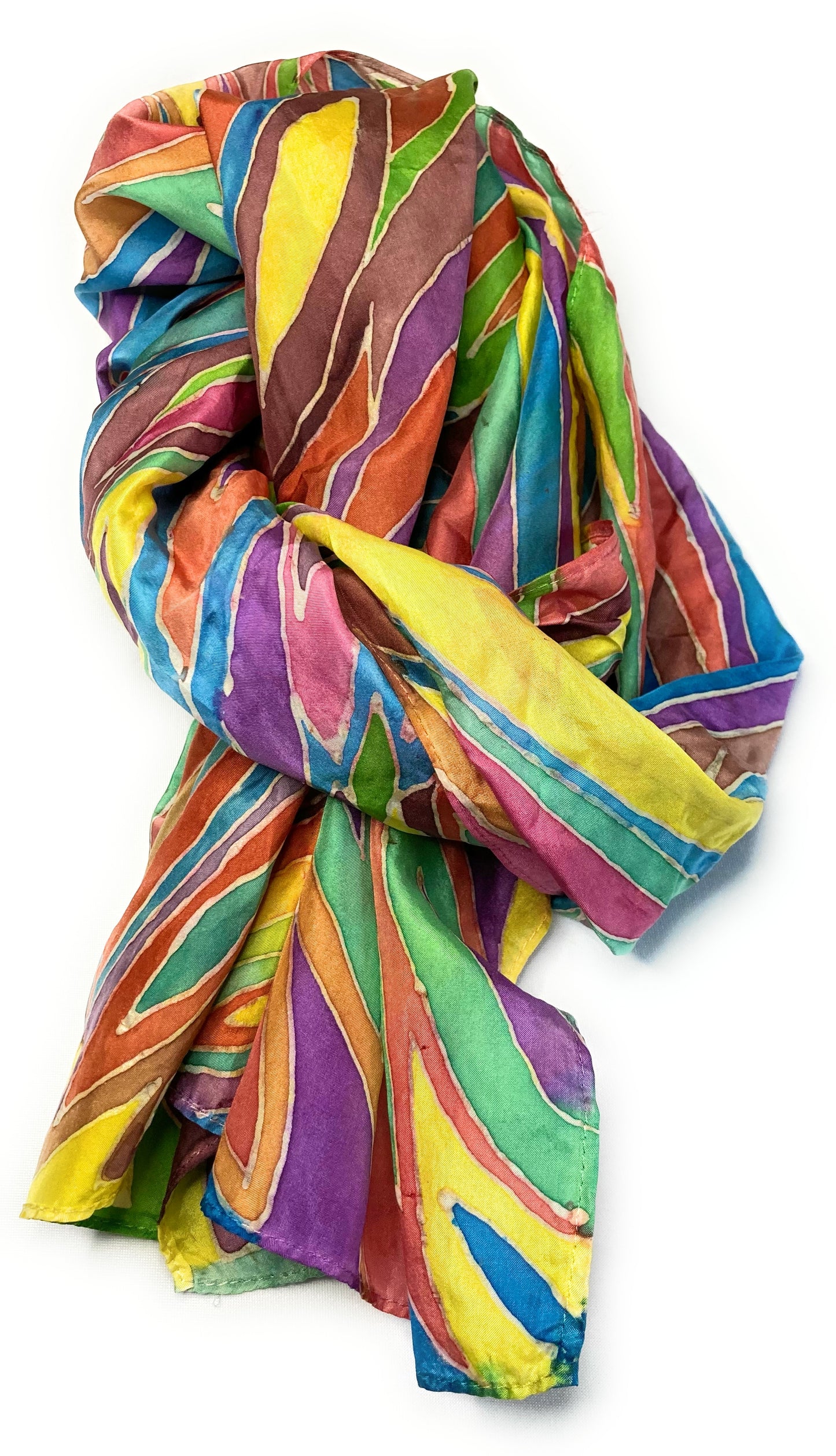 RAINBOW SILK SCARF