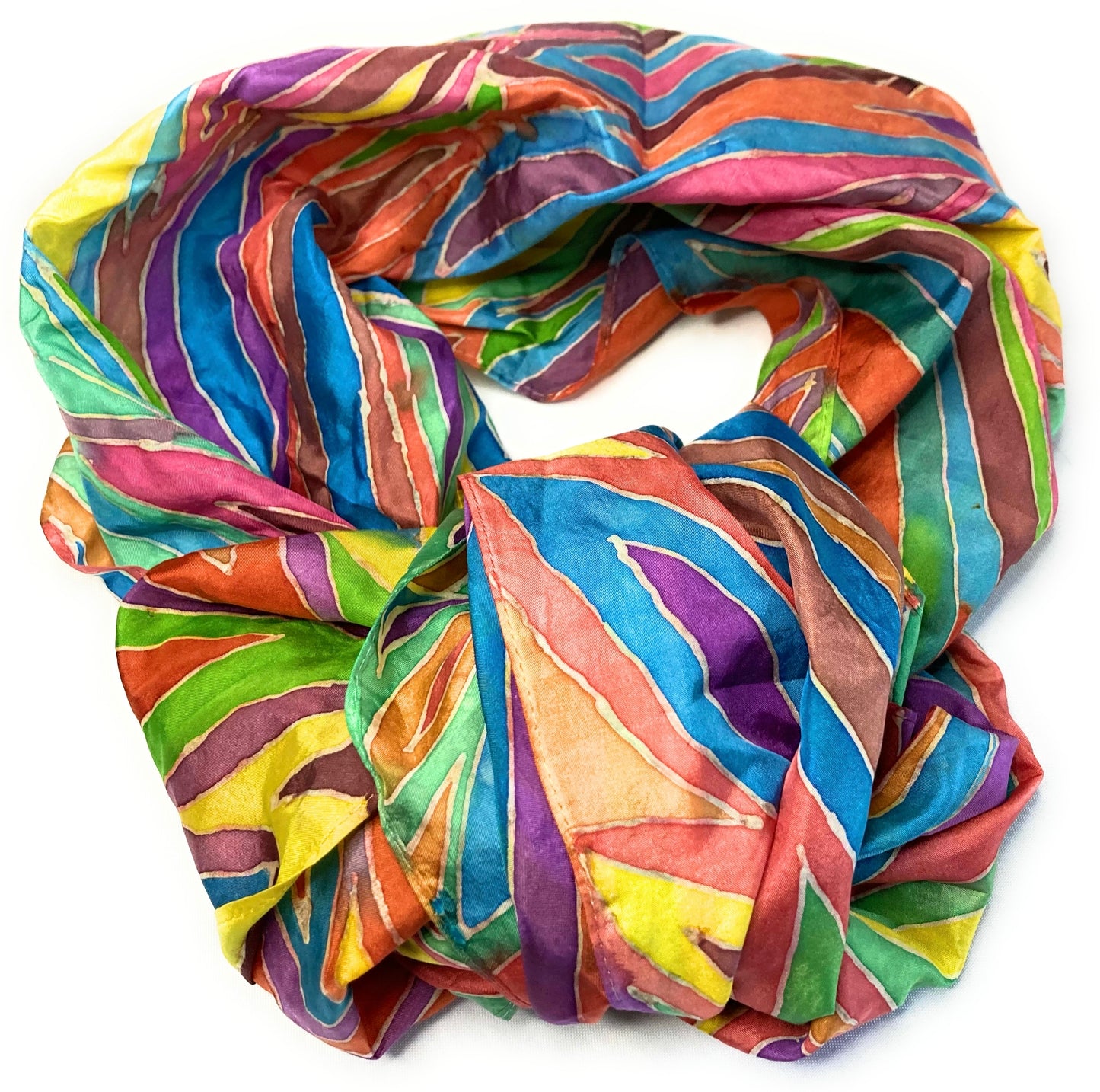 RAINBOW SILK SCARF