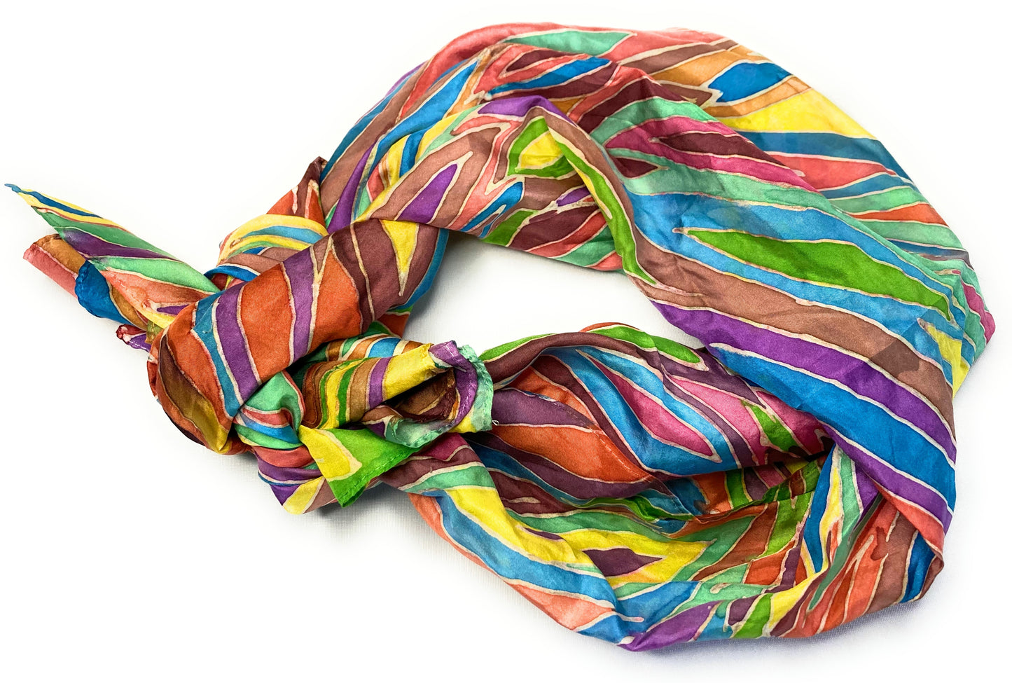 RAINBOW SILK SCARF