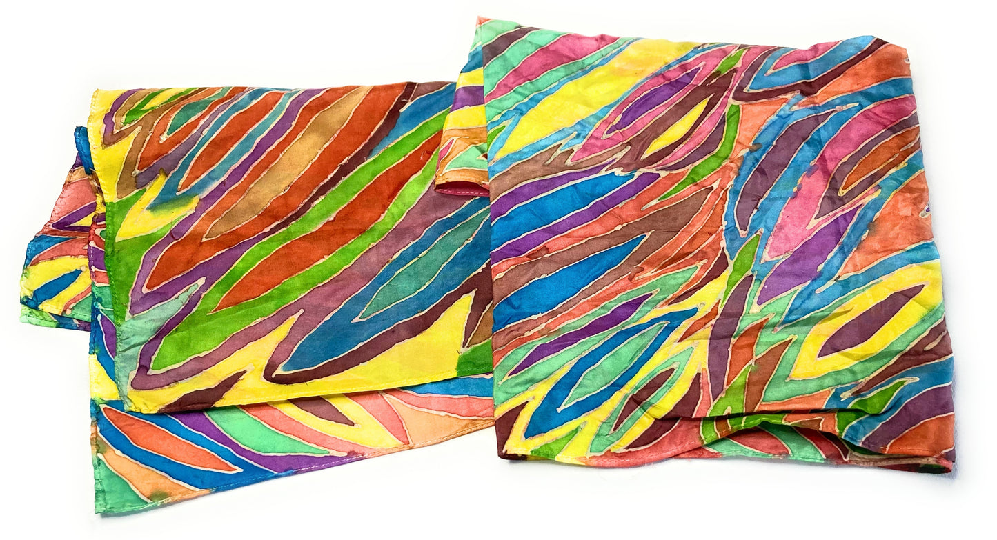 RAINBOW SILK SCARF