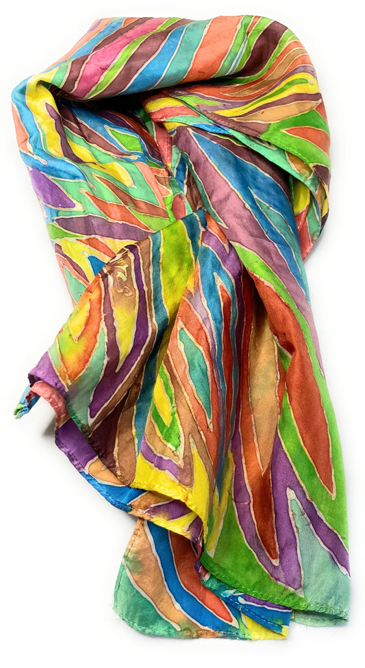 RAINBOW SILK SCARF