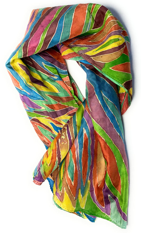 RAINBOW SILK SCARF