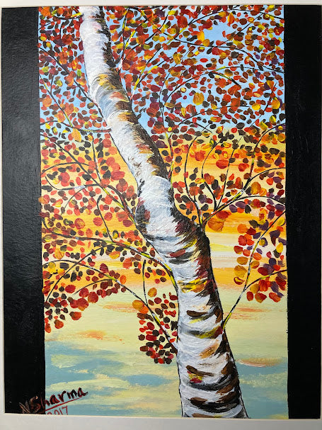 AUTUMN  BIRCH PRINT